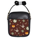 Rabbits, Owls And Cute Little Porcupines  Girls Sling Bag