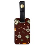 Rabbits, Owls And Cute Little Porcupines  Luggage Tag (one side)