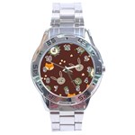 Rabbits, Owls And Cute Little Porcupines  Stainless Steel Analogue Watch