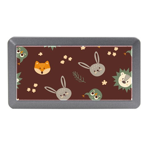 Rabbits, Owls And Cute Little Porcupines  Memory Card Reader (Mini) from ArtsNow.com Front