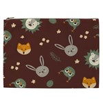 Rabbits, Owls And Cute Little Porcupines  Cosmetic Bag (XXL)