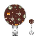 Rabbits, Owls And Cute Little Porcupines  Stainless Steel Nurses Watch