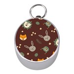 Rabbits, Owls And Cute Little Porcupines  Silver Compass (Mini)