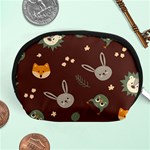 Rabbits, Owls And Cute Little Porcupines  Accessory Pouch (Medium)