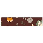 Rabbits, Owls And Cute Little Porcupines  Small Flano Scarf