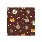 Rabbits, Owls And Cute Little Porcupines  Satin Bandana Scarf 22  x 22 