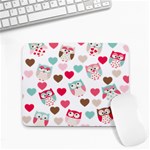 Lovely Owls Small Mousepad