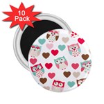 Lovely Owls 2.25  Magnet (10 pack)