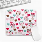 Lovely Owls Large Mousepad