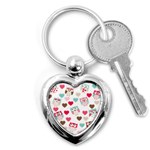 Lovely Owls Key Chain (Heart)