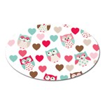 Lovely Owls Magnet (Oval)