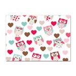 Lovely Owls Sticker A4 (10 pack)