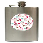 Lovely Owls Hip Flask (6 oz)