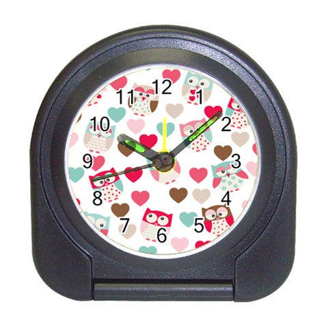 Lovely Owls Travel Alarm Clock from ArtsNow.com Front