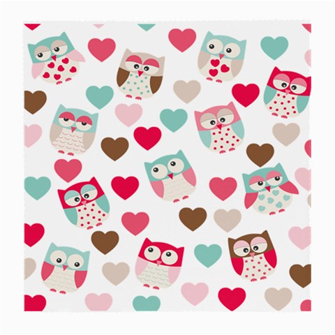 Lovely Owls Medium Glasses Cloth (2 Sides) from ArtsNow.com Front