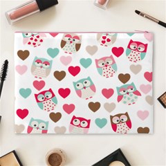 Lovely Owls Cosmetic Bag (XL) from ArtsNow.com Back