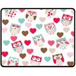 Lovely Owls Fleece Blanket (Medium)