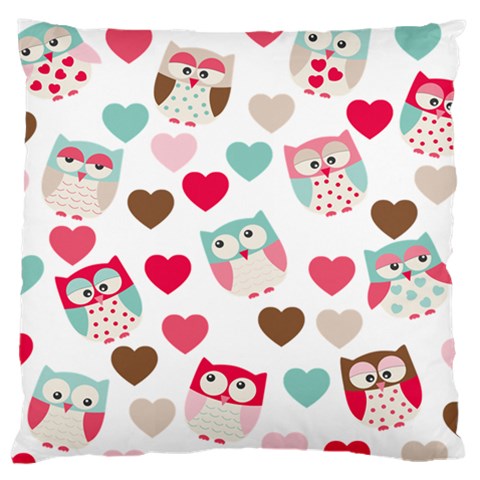 Lovely Owls Large Cushion Case (One Side) from ArtsNow.com Front