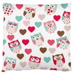 Lovely Owls Large Cushion Case (One Side)