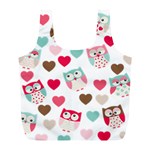 Lovely Owls Full Print Recycle Bag (L)