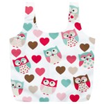 Lovely Owls Full Print Recycle Bag (XL)