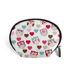 Lovely Owls Accessory Pouch (Small) from ArtsNow.com Front