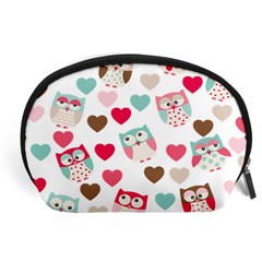 Lovely Owls Accessory Pouch (Large) from ArtsNow.com Front