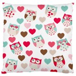 Lovely Owls Standard Flano Cushion Case (Two Sides)