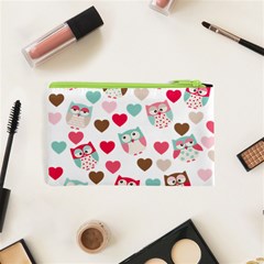 Lovely Owls Cosmetic Bag (XS) from ArtsNow.com Back