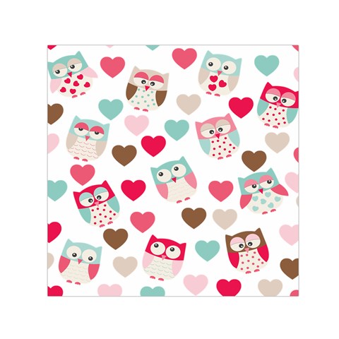 Lovely Owls Square Satin Scarf (30  x 30 ) from ArtsNow.com Front