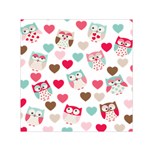 Lovely Owls Square Satin Scarf (30  x 30 )