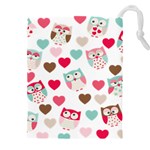 Lovely Owls Drawstring Pouch (5XL)