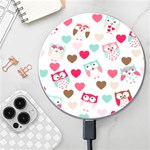 Lovely Owls Wireless Fast Charger(White)