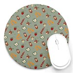 Wild Forest Friends  Round Mousepad