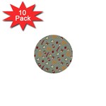 Wild Forest Friends  1  Mini Button (10 pack) 