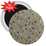 Wild Forest Friends  3  Magnet (10 pack)