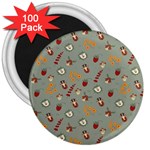 Wild Forest Friends  3  Magnet (100 pack)