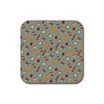 Wild Forest Friends  Rubber Coaster (Square)