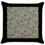 Wild Forest Friends  Throw Pillow Case (Black)