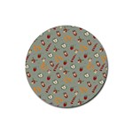 Wild Forest Friends  Rubber Round Coaster (4 pack)