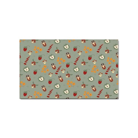 Wild Forest Friends  Sticker Rectangular (10 pack) from ArtsNow.com Front