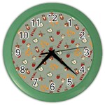 Wild Forest Friends  Color Wall Clock