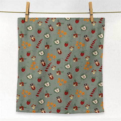 Wild Forest Friends  Face Towel from ArtsNow.com Front