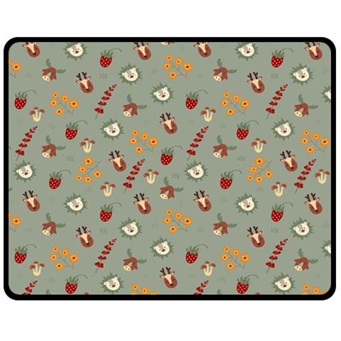 Wild Forest Friends  Fleece Blanket (Medium) from ArtsNow.com 60 x50  Blanket Front