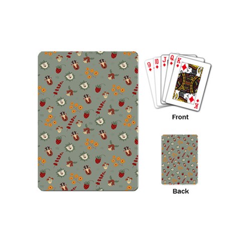 Wild Forest Friends  Playing Cards Single Design (Mini) from ArtsNow.com Back