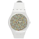 Wild Forest Friends  Round Plastic Sport Watch (M)