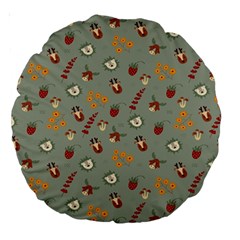 Wild Forest Friends  Large 18  Premium Round Cushion  from ArtsNow.com Front