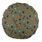 Wild Forest Friends  Large 18  Premium Round Cushion 