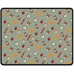 Wild Forest Friends  Double Sided Fleece Blanket (Medium)