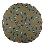 Wild Forest Friends  Large 18  Premium Flano Round Cushion 